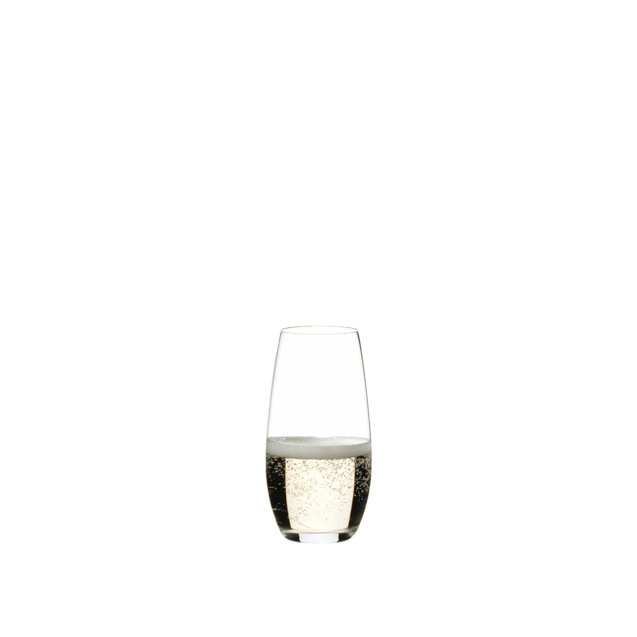 Riedel Flute O Champagne (414/28) – Set of 2 Stemless Crystal Glasses